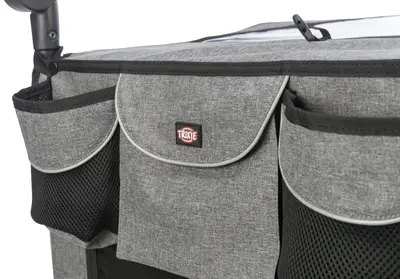 Trixie fietskar voor honden grijs/salie 71 x 85 x 95 cm – tot 35 kg - Afbeelding 6