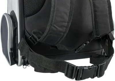 Trixie hondentas rugtas Chloe lichtgrijs/zwart 39 x 27 x 43 cm – tot 8 kg - Afbeelding 4