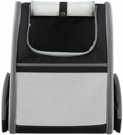 Trixie hondentas rugtas Chloe lichtgrijs/zwart 39 x 27 x 43 cm – tot 8 kg - Afbeelding 7