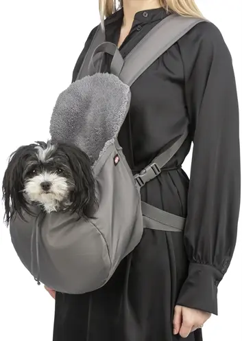 Trixie hondentas buikdrager Molly grijs 25 x 17 x 38 cm – tot 4 kg