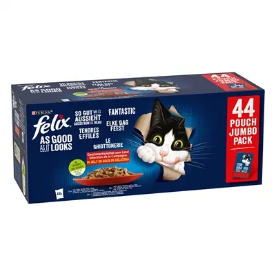 Felix Kattenvoer Gelei Rund/Kip/Lam 44x85g - Afbeelding 2