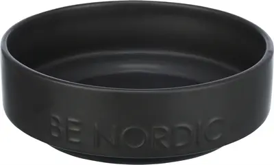 Trixie Be Nordic voerbak keramiek/rubber zwart 500 ml 16 cm – voor honden