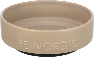 Trixie Be Nordic voerbak hond keramiek taupe 500 ml 16 cm