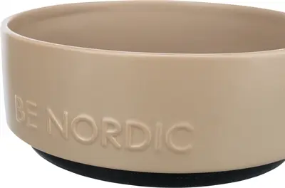 Trixie Be Nordic voerbak keramiek/rubber taupe 1,2 liter 18 cm - Afbeelding 4