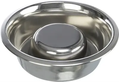 Trixie slowfeeder RVS 17 cm 0,6 liter – antislip, voor honden - Afbeelding 4