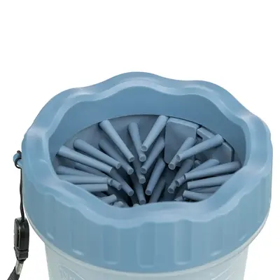 Trixie pootreiniger hond siliconen blauw 11 cm – small/medium - Afbeelding 4