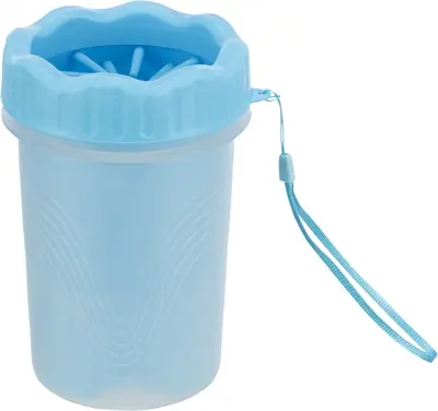 Trixie pootreiniger hond silicone blauw 15 cm – maat M/L