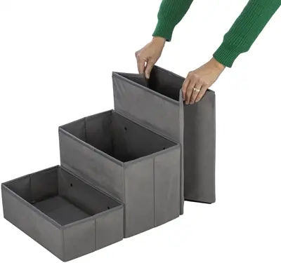 Trixie hondenmand Huis Harvey met trap grijs/wit 154 x 60 x 60 cm - Afbeelding 7