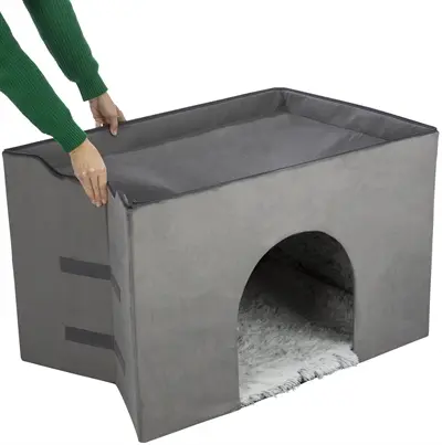 Trixie hondenmand Huis Harvey met trap grijs/wit 154 x 60 x 60 cm - Afbeelding 8