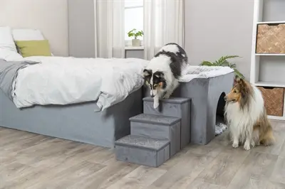 Trixie hondenmand Huis Harvey met trap grijs/wit 154 x 60 x 60 cm - Afbeelding 10