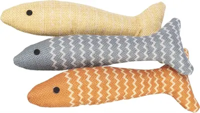 Trixie kattenspeeltje vis stof met catnip assorti 20 cm - Afbeelding 7
