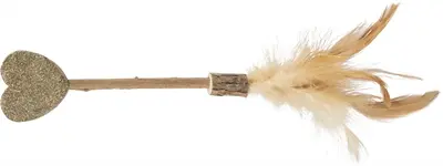 Trixie Matatabi Lolly hart met veren 23 cm – matatabi en catnip - Afbeelding 4