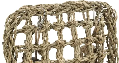 Trixie knaagdiermat van zeegras 18 x 30 cm – met houten en rotan balletjes - Afbeelding 5