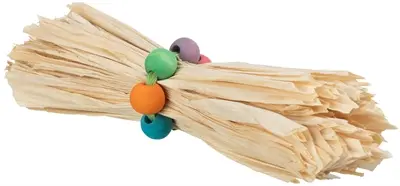 Trixie speelrol voor knaagdieren en konijnen maïsblad en hout 16 x 4 cm - Afbeelding 2