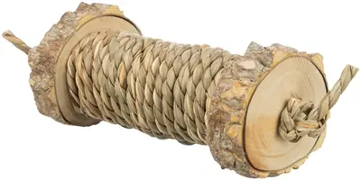 Trixie speelrol van zeegras en hout 5 x 18 cm – voor knaagdieren - Afbeelding 4