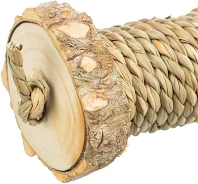 Trixie speelrol van zeegras en hout 5 x 18 cm – voor knaagdieren - Afbeelding 5