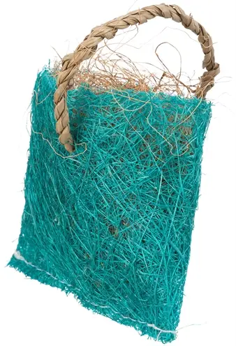 Trixie snackzak voor knaagdieren kokos en sisal 10 x 13 cm – 4 stuks