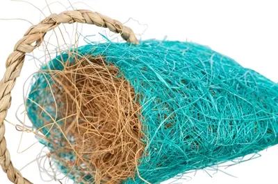 Trixie snackzak voor knaagdieren kokos en sisal 10 x 13 cm – 4 stuks - Afbeelding 3