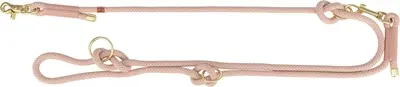 Trixie Soft Rope hondenriem verstelbaar roze/licht roze 200 x 1 cm