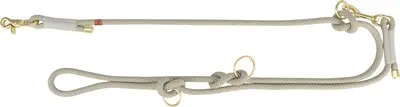 Trixie Soft Rope hondenriem verstelbaar grijs/lichtgrijs 200 x 1 cm