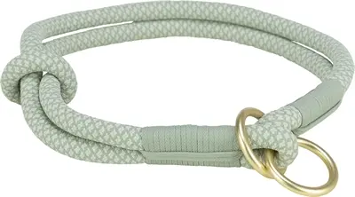 Trixie halsband hond Soft half-slip saliegroen/mint 35 x 0,6 cm