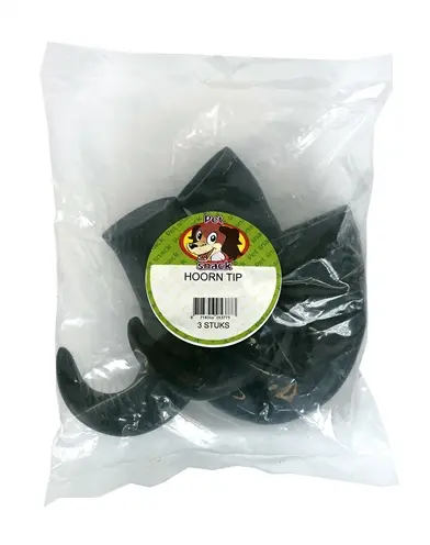 Petsnack hoorn tips 3 stuks – kauwsnack van buffelhoorn - Afbeelding 4