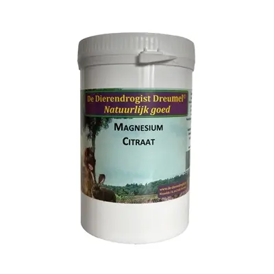 Dierendrogist magnesiumcitraat 250 g – hond, kat en paard