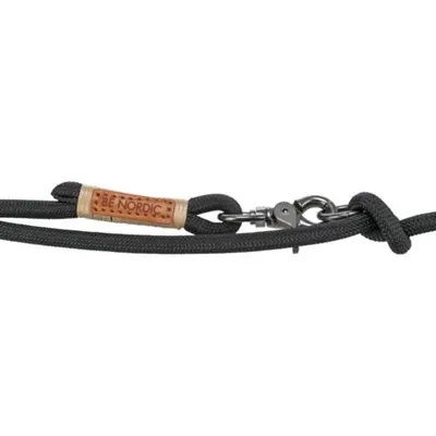 Trixie Be Nordic hondenriem verstelbaar zwart/zand 200 x 0,8 cm - Afbeelding 2