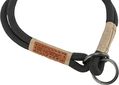 Trixie Be Nordic half-slip halsband zwart/zand 55 x 1,3 cm - Afbeelding 3