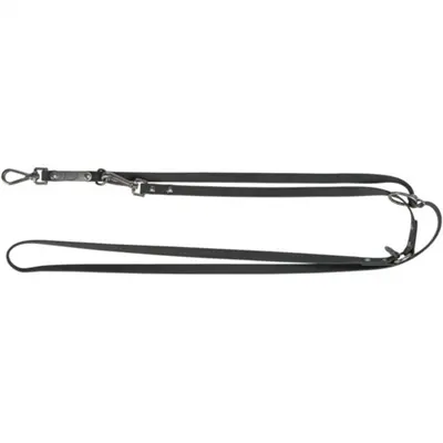 Trixie Citystyle hondenriem verstelbaar PVC zwart 200 x 2 cm