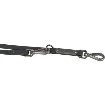 Trixie Citystyle hondenriem verstelbaar PVC zwart 200 x 2 cm - Afbeelding 2