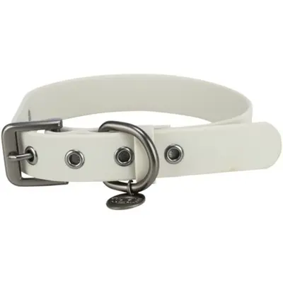 Trixie Citystyle halsband hond PVC lichtgrijs 50-57 x 3 cm