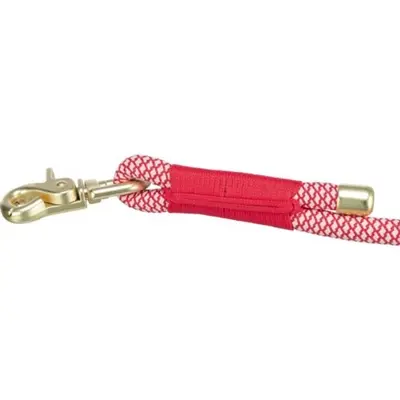 Trixie hondenriem Soft Rope verstelbaar rood/crème 200 x 1 cm - Afbeelding 2