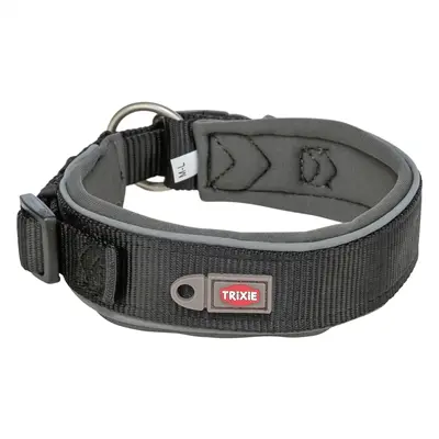 Trixie Premium half-slip halsband extra breed zwart 53-62 x 5 cm - Afbeelding 3