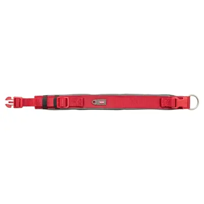 Trixie Premium half-slip halsband extra breed rood 33-42 x 3,5 cm