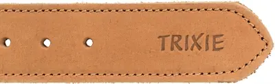 Trixie halsband Rustic vetleer Heartbeat bruin 34-40 x 3 cm – met D-ring - Afbeelding 4