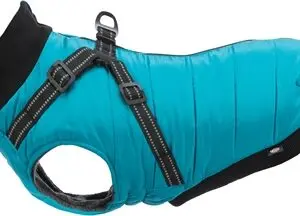 Trixie hondenjas Pontis aqua 45 cm – met geïntegreerd tuig, waterafstotend - Afbeelding 1