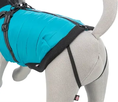 Trixie hondenjas Pontis aqua 45 cm – met geïntegreerd tuig, waterafstotend - Afbeelding 9