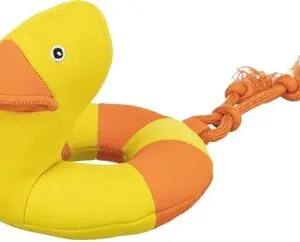 Trixie Aqua Toy eend aan touw 20 x 36 cm – drijvend, met geluid - Afbeelding 1