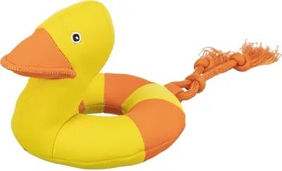 Trixie Aqua Toy eend aan touw 20 x 36 cm – drijvend, met geluid