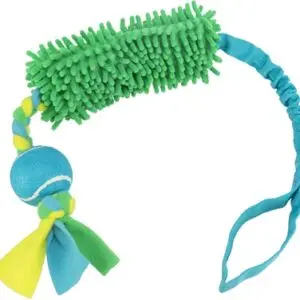 Trixie Bungee Tugger met tennisbal 85 cm – trekspeelgoed hond, 2 stuks - Afbeelding 1