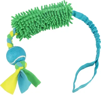 Trixie Bungee Tugger met tennisbal 85 cm – trekspeelgoed hond, 2 stuks