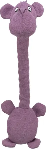 Trixie hondenspeelgoed nijlpaard stof 50 cm – touwkern, geluidloos, 2 stuks