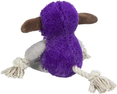 Trixie hondenspeelgoed monster pluche paars 32 cm – touwkern, 2 stuks - Afbeelding 3