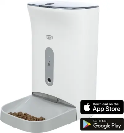 Trixie voederautomaat TX8 Smart 2.0 wit/grijs 4,5 liter – met camera en app - Afbeelding 4