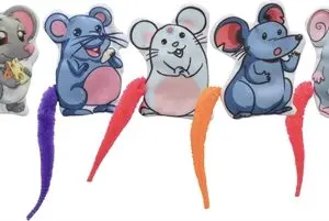 Trixie kattenspeelgoed muis stof met catnip 7,5 cm – set van 110 stuks - Afbeelding 1