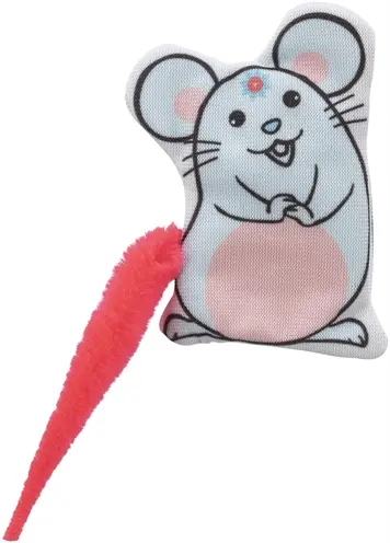Trixie kattenspeelgoed muis stof met catnip 7,5 cm – set van 110 stuks - Afbeelding 5