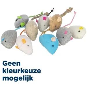Trixie pluchen muisjes met catnip 5 cm – kattenspeelgoed - Afbeelding 1