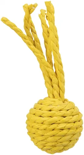 Trixie kattenspeelgoed ratelbal papieren koord 4 x 11 cm – 24 stuks - Afbeelding 3