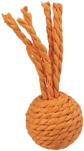 Trixie kattenspeelgoed ratelbal papieren koord 4 x 11 cm – 24 stuks - Afbeelding 4